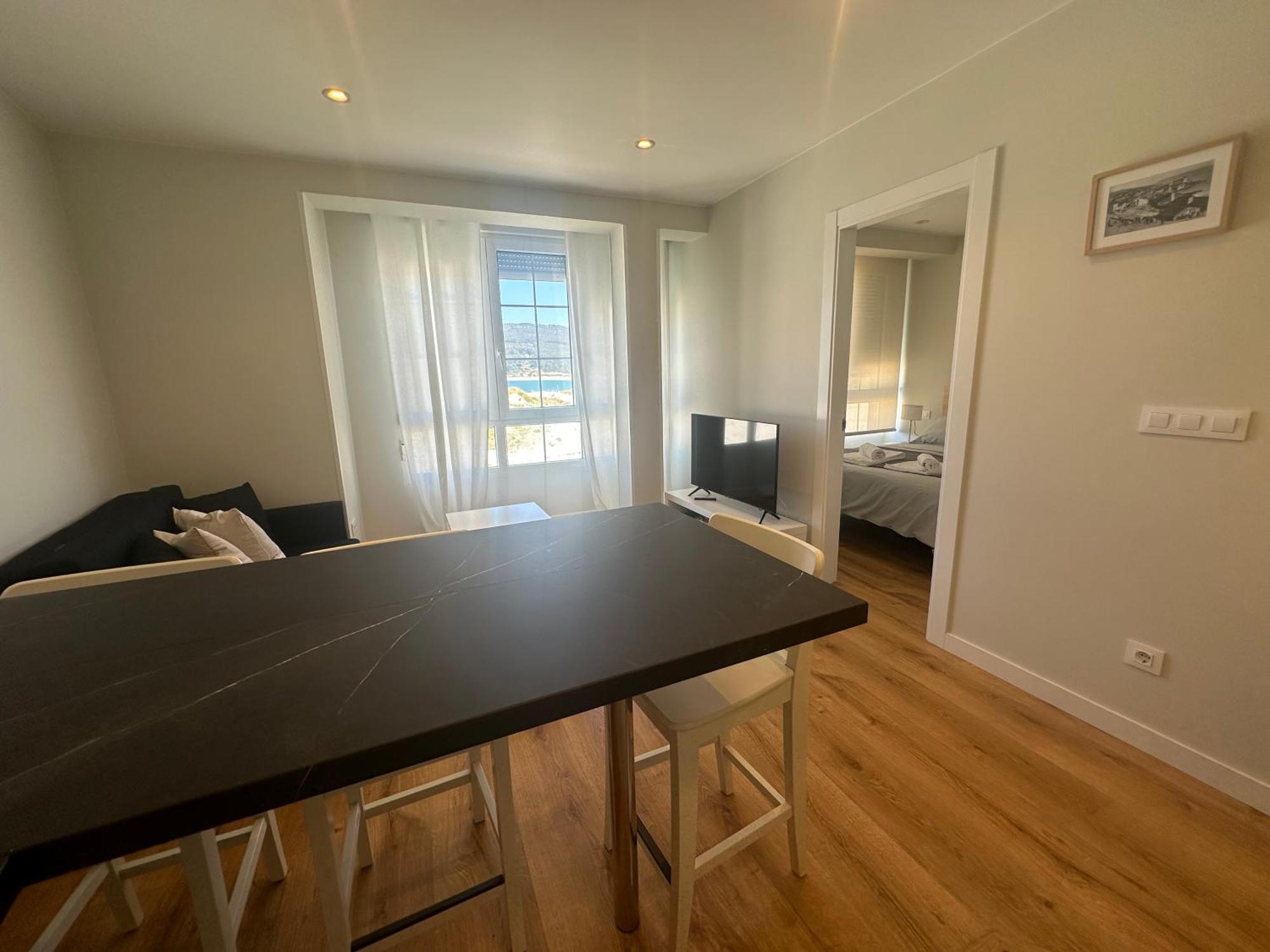 Apartament A Terraza Pequena By Oktheway Laxe Zewnętrze zdjęcie