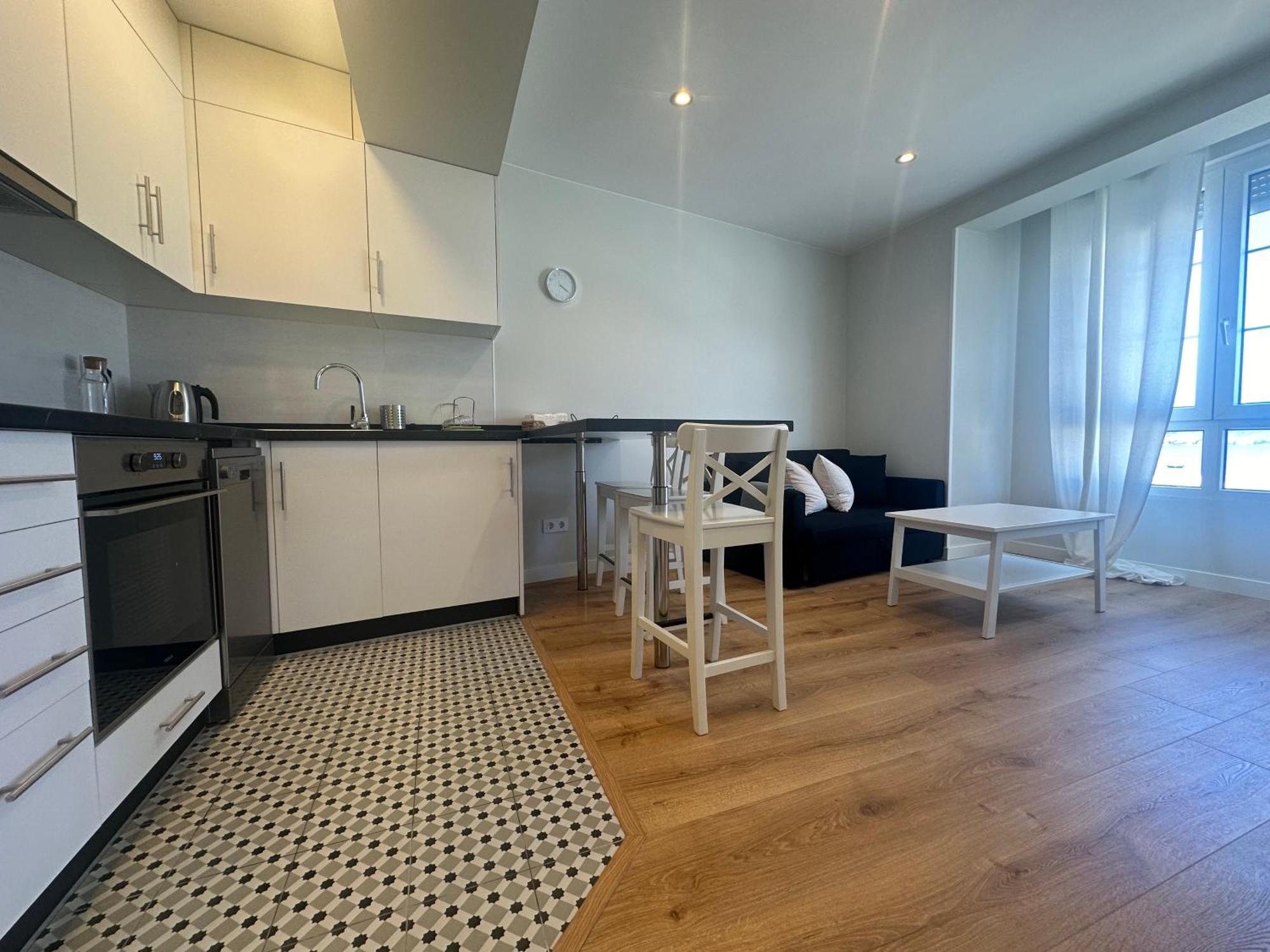 Apartament A Terraza Pequena By Oktheway Laxe Zewnętrze zdjęcie